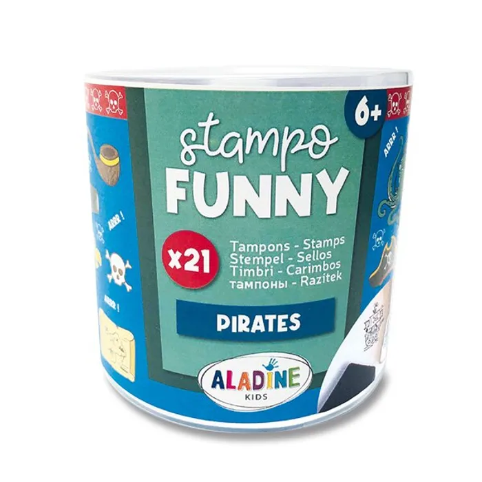 Hauptproduktbild Razítka Aladine Stampo Funny Piráti, 21 ks