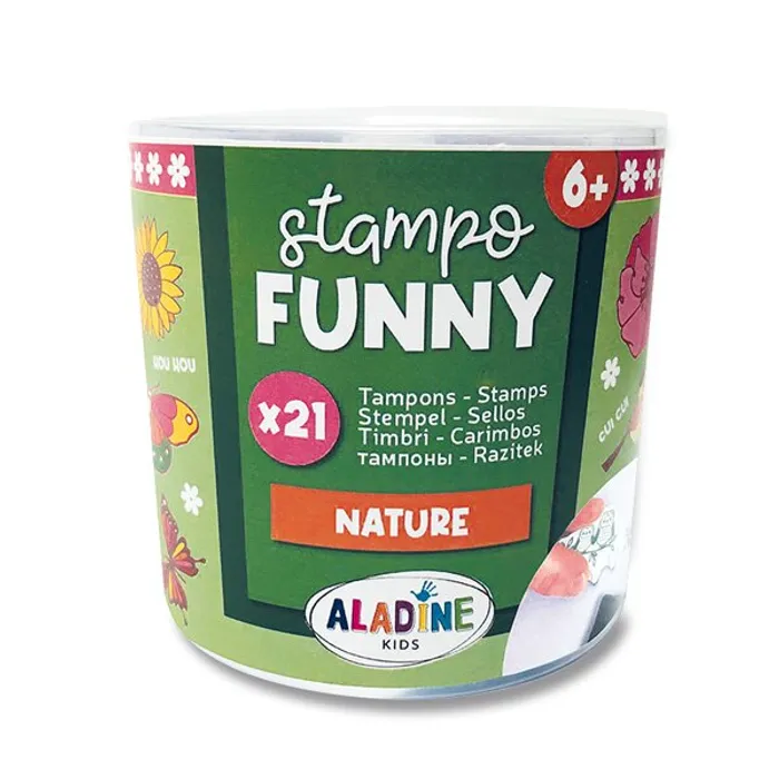 Hauptproduktbild Razítka Aladine Stampo Funny Příroda, 21 ks