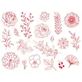 Weiteres Produktbild Stempel Aladine Stampo Textilblumen und Kränze, 19 Stk