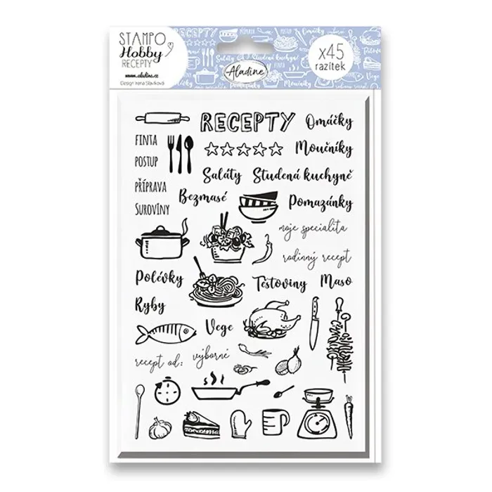 Hauptproduktbild Razítka Stampo Hobby - Moje recepty 52 ks