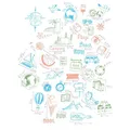 Weiteres Produktbild Stampo Scrap Reisestempel, 46 Stk