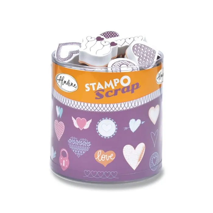 Hauptproduktbild Razítka Stampo Scrap Srdíčka, 35 ks
