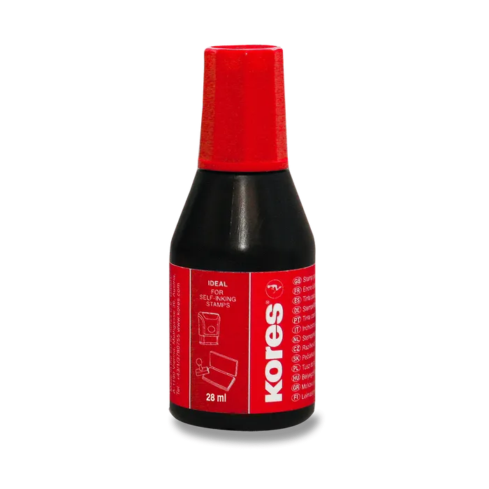 Hauptproduktbild Razítkovací barva Kores - 28 ml červená