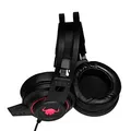 Red Fighter H3, Kophörer mit Mikrofon, Lautstärkeregelung, schwarz/rot, gaming, LED-Beleuchtung, 2x 3.5 mm jack + USB