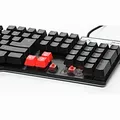 Red Fighter K1, Tastatur US, Game, unterbeleuchtet typ verkabelt (USB), schwarz, 3 farbige Hintergrundbeleuchtung