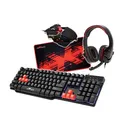 Red Fighter K1, Tastatur US, Game, unterbeleuchtet typ verkabelt (USB), schwarz, 3 farbige Hintergrundbeleuchtung