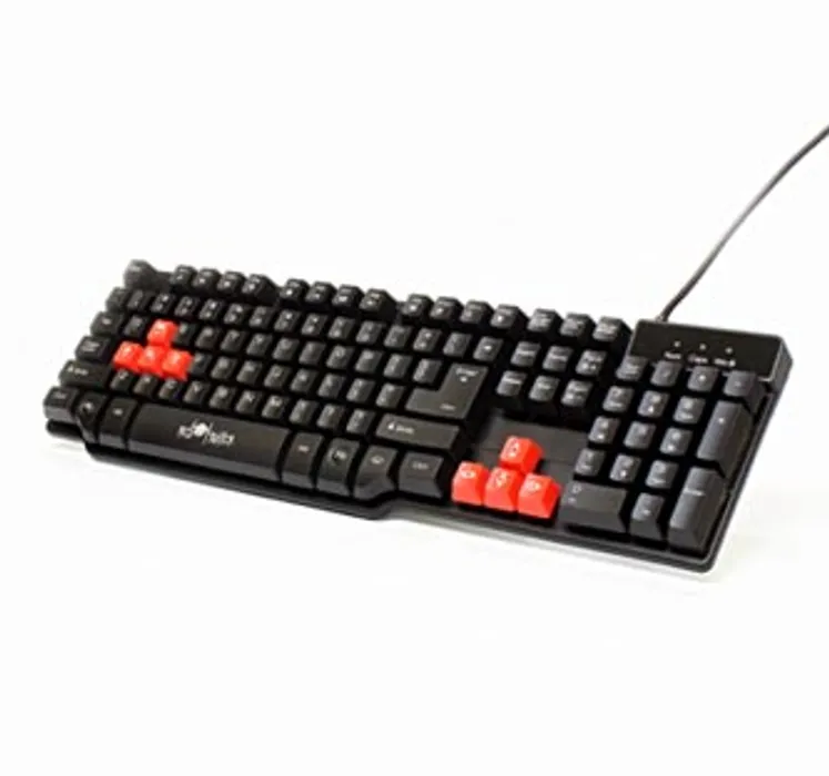 Hauptproduktbild RED FIGHTER K1, Klávesnice US, herní, podsvícená typ drátová (USB), černá, 3 barvy podsví
