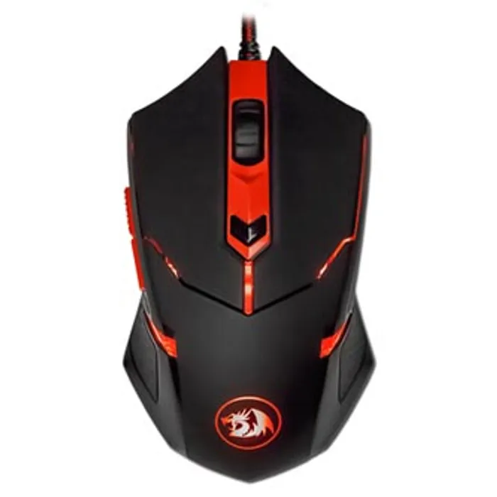 Hauptproduktbild Redragon Myš CENTROPHORUS, 3200DPI, optická, 6tl., 1 kolečko, drátová USB, černo-červená,