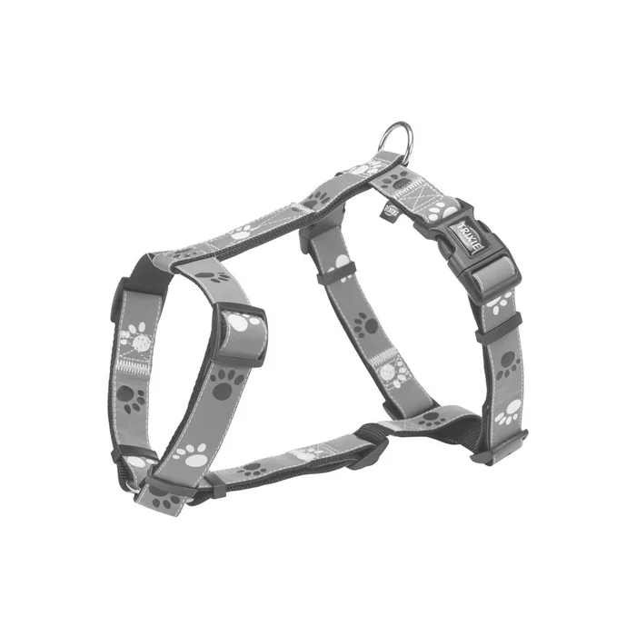 Hauptproduktbild Reflexní postroj SILVER REFLECT stříbrný s tlapkami XS-S:hruď:30-40cm/15mm