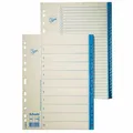 Registerkarten, weiß, 1-10, A4, Karton, ESSELTE