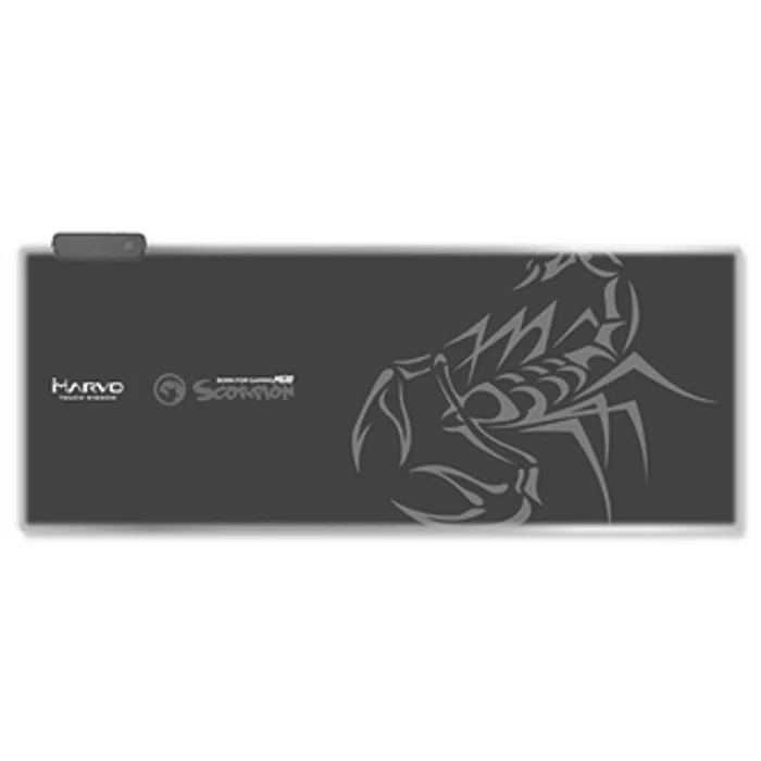 Hauptproduktbild RGB Podložka pod myš, MG10, herní, černá, 800 x 305 mm, 3 mm, Marvo, RGB podsvícení