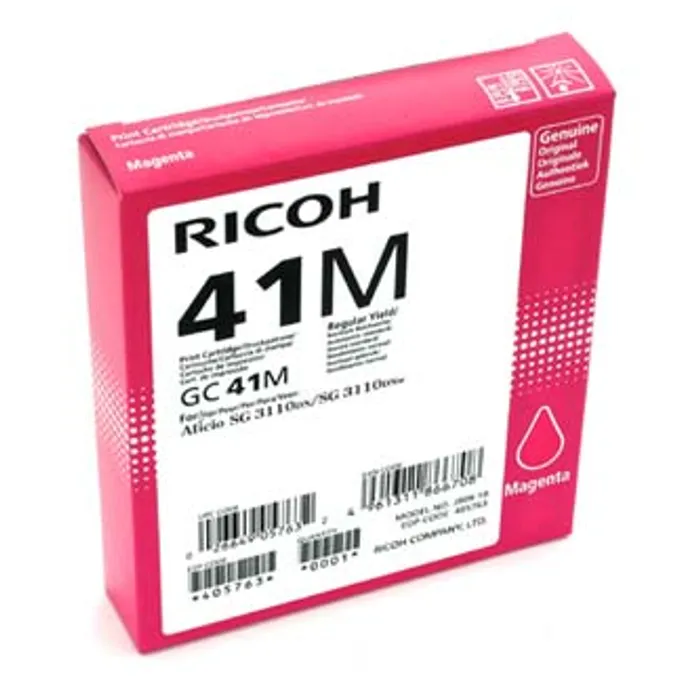 Hauptproduktbild Ricoh originální gelová náplň 405763, magenta, 2200str., GC41HM, Ricoh AFICIO SG 3100, SG