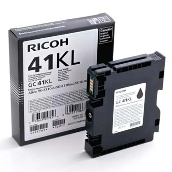 Hauptproduktbild Ricoh originální gelová náplň 405765, black, 600str., GC41KL, Ricoh AFICIO SG 3100, SG 31