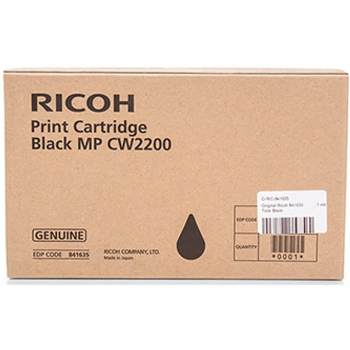 Hauptproduktbild Ricoh originální ink 841635, black, Ricoh MP CW2200SP, MP CW2201