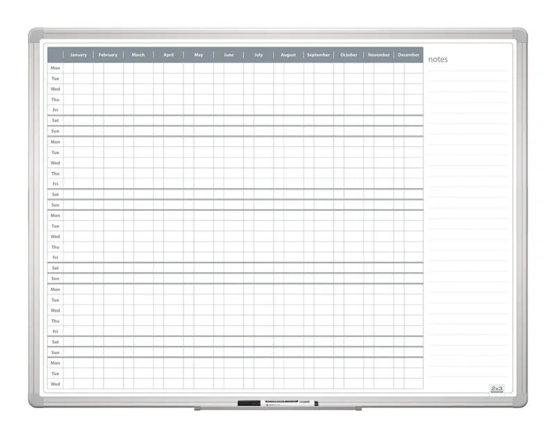 Hauptproduktbild Roční plánovací tabule 90x120 ENG New design
