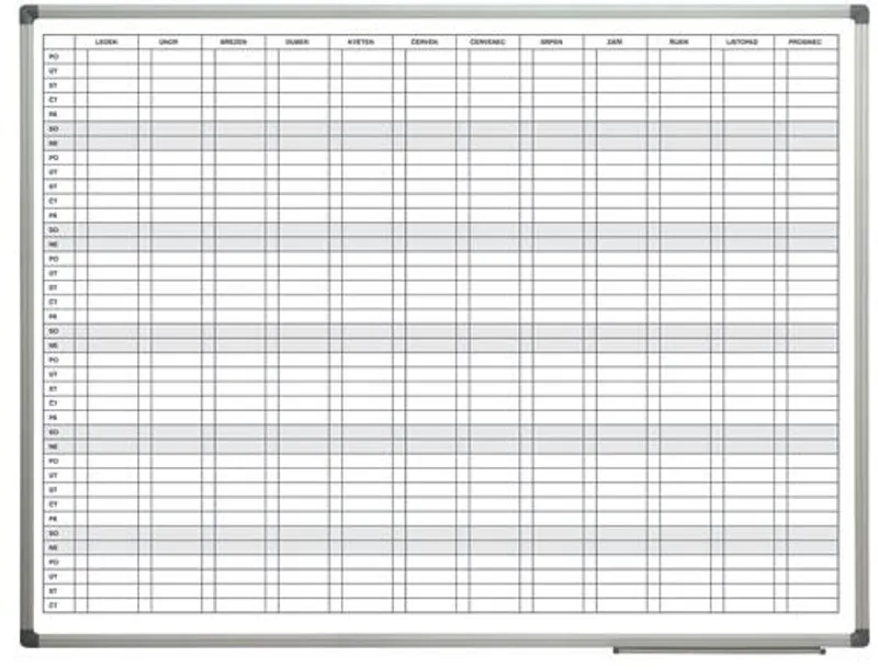 Hauptproduktbild roční plánovací tabule 90x120cm