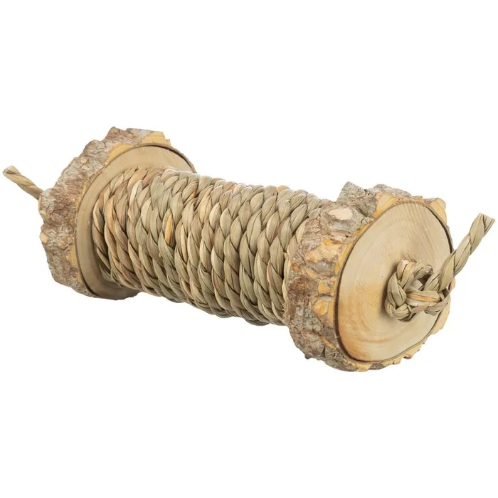 Hauptproduktbild Rolka s mořskou trávou - hračka pro hlodavce, dřevo, 5 x 18 cm
