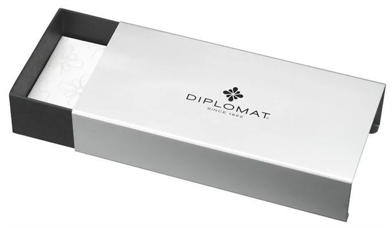 Hauptproduktbild Roller "Excellence", lakované černé tělo, 0,5mm, v dárkové krabičce, modré, DIPLOMAT