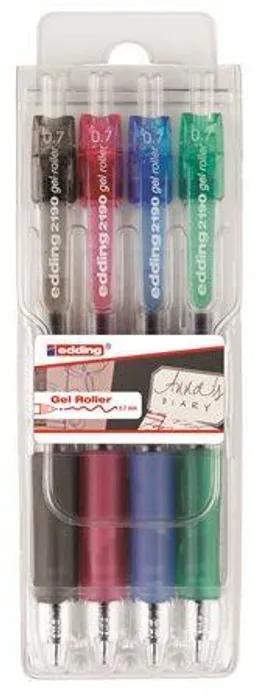 Hauptproduktbild Rollery  "2190/4", sada, 4  různé barvy, 0,7 mm, EDDING