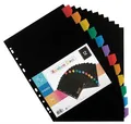 Sortierer, schwarz, Kunststoff, A4 Maxi, 12 Blatt, VIQUEL