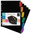 Weiteres Produktbild Unterscheidungszeichen, schwarz, Kunststoff, A4 Maxi, 6 Blatt, VIQUEL