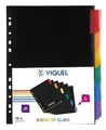 Weiteres Produktbild Unterscheidungszeichen, schwarz, Kunststoff, A4 Maxi, 6 Blatt, VIQUEL