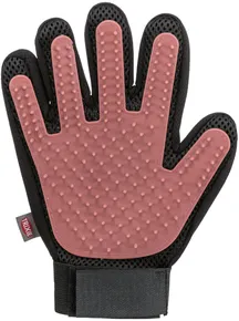 Fellpflegehandschuhe, 16 x 24 cm, Mesh/TPR, rosa