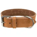 Weiteres Produktbild Heartbeat rustikales Lederhalsband – braun L-XL: 55–65 cm/40 mm
