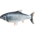Fisch wie lebendig, zuckend, mit Katzenminze, Stoff, 30cm