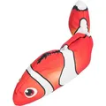 Fisch „NEMO“ als lebendig, zuckend, mit Katzenminze, Stoff, 26 cm