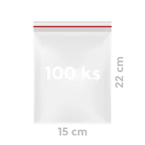 Schnellverschlussbeutel (LDPE) 15 x 22 cm [100 St.]