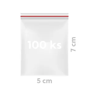 Schnellverschlussbeutel (LDPE) 5 x 7 cm [100 St.]