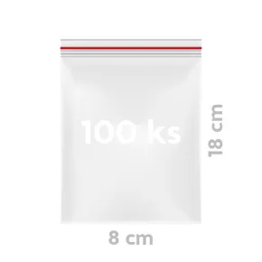 Schnellverschlussbeutel (LDPE) 8 x 18 cm [100 St.]