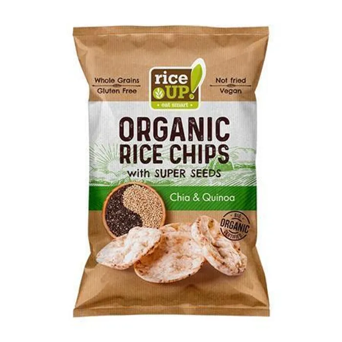 Hauptproduktbild Rýžové chipsy "Bio", chia semínka a quinoa, 25 g, RICE UP