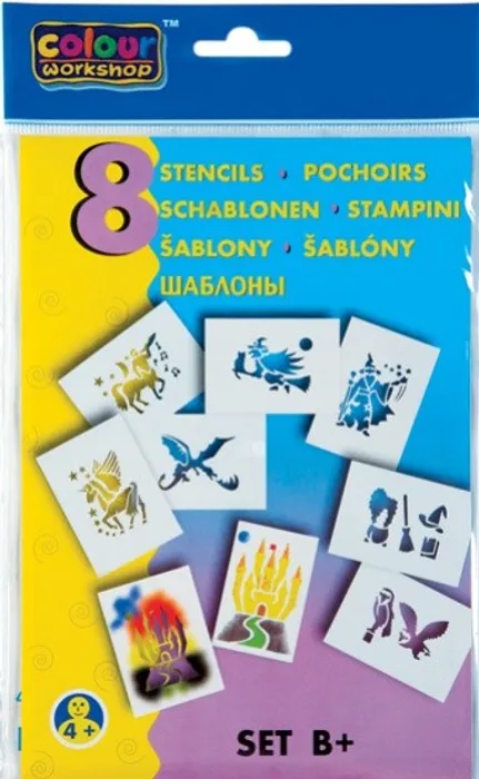 Hauptproduktbild Šablona foukací fixy 9996 B+ pohádkové bytosti [8 ks]