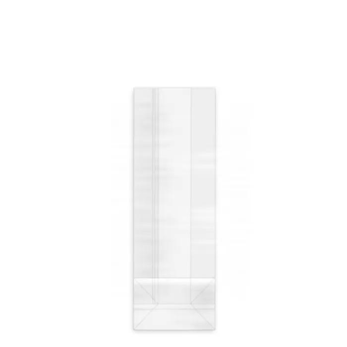 Hauptproduktbild Sáček čirý celofán (OPP) s obdélníkovým dnem 7+4 x 19 cm [100 ks]