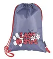 Schuhtasche/ Turnbeutel "Lady Bug", grau-rot, PULSE