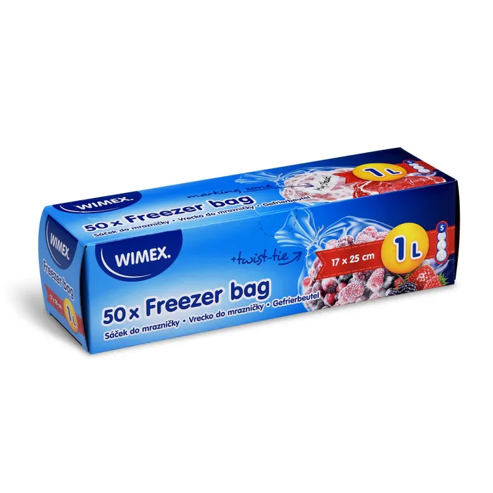Hauptproduktbild Sáčky do mrazničky 17x25cm, 1L `S` [50 ks]