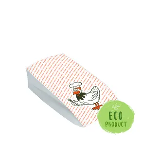 Papierbeutel (PAP/PE) 2-lagig fettdicht 13+8 x 28 cm `1/1` für Hähnchen [100 St.]