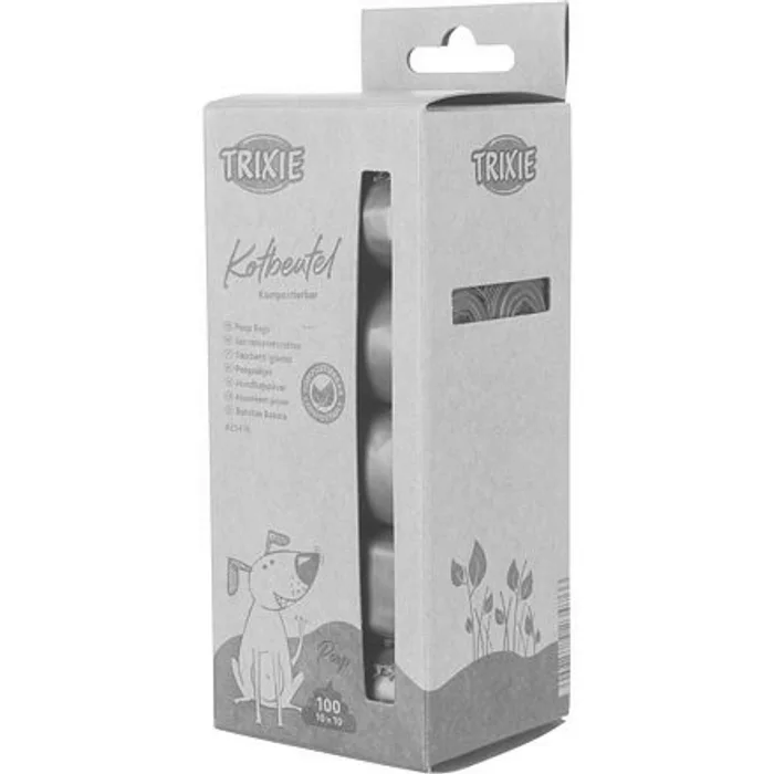 Hauptproduktbild Sáčky na exkrementy, kompostovatelné, zelené 10 rolí/ á 10 sáčků