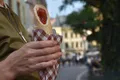 Weiteres Produktbild Papierbeutel Karo 9+2,5 x 20 cm für Streetfood [300 St.]