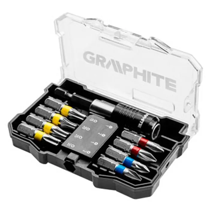 Hauptproduktbild Sada bitů, 56H614, 10 bitů + magnetický nástavec 1/4", barevné rozlišení bitů, Graph