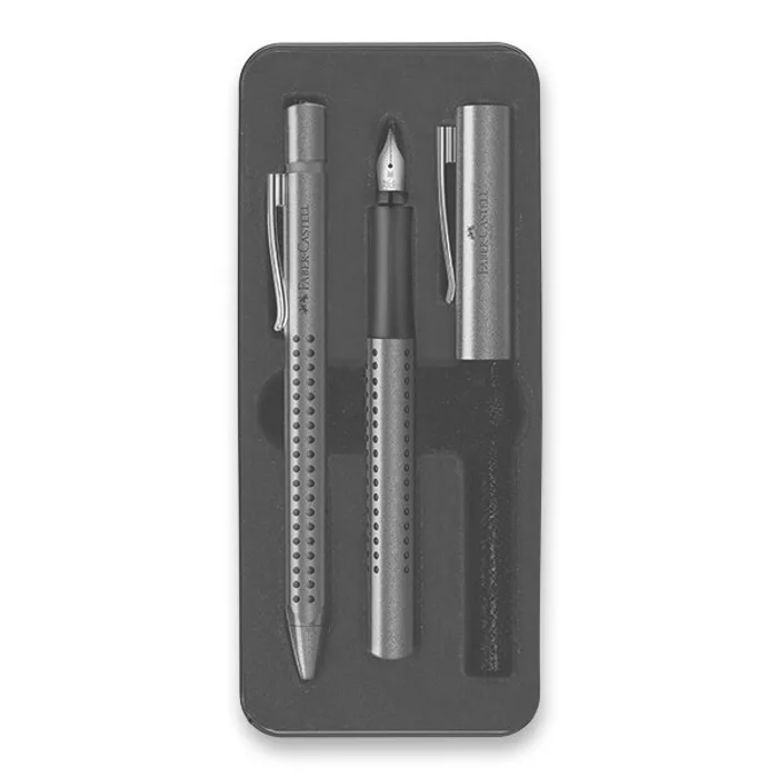 Hauptproduktbild Sada Faber-Castell Grip Edition 2010 plnicí pero a kuličková tužka, výběr barev fialová