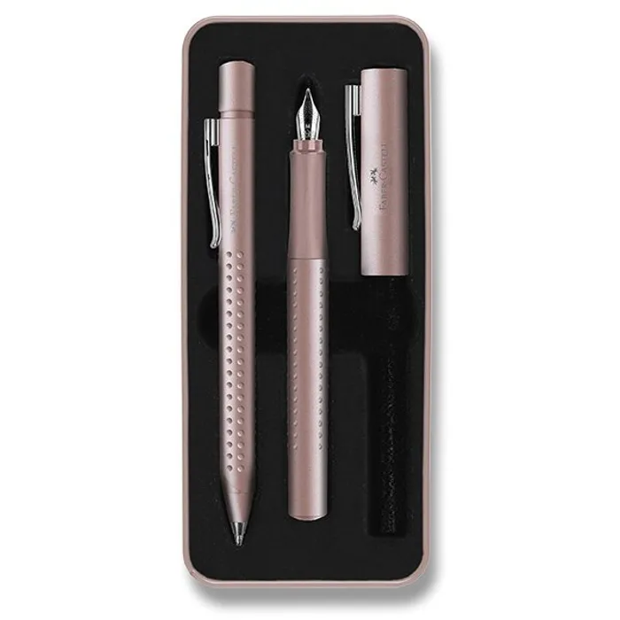 Hauptproduktbild Sada Faber-Castell Grip Edition 2011 plnicí pero a kuličkové pero, růžová