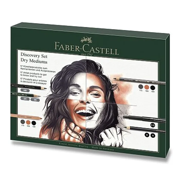 Hauptproduktbild Sada Faber-Castell Try-it box, suchá technika - 17 ks