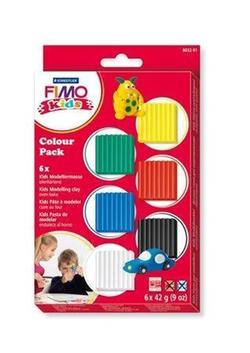 Hauptproduktbild Sada FIMO® kids 8032 "basic" - základní,6 barev