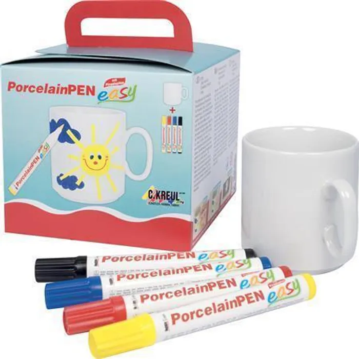 Hauptproduktbild Sada fixů na porcelán "EASY - TVŮJ VLASTNÍ HRNEK", Hobby Line, KREUL