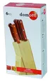 Küchenmesserset mit Holzgriff und Ständer