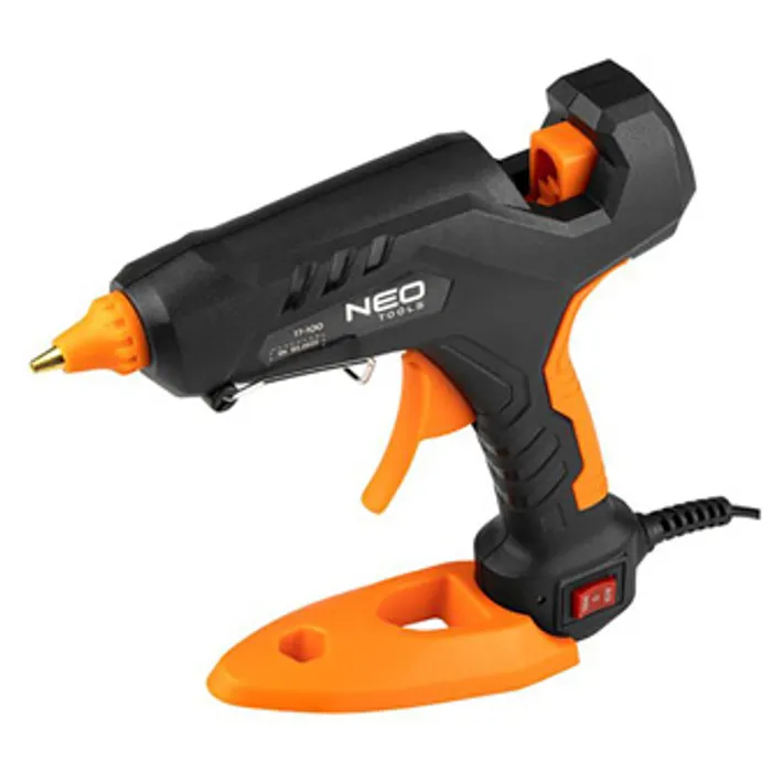 Hauptproduktbild Sada lepící pistole 11 mm, 60/100W, 12 tavných tyčinek, 3 chrániče na, prsty, látkové puz