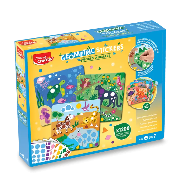 Hauptproduktbild Sada Maped Creativ Geometric Stickers - Samolepky zvířátka